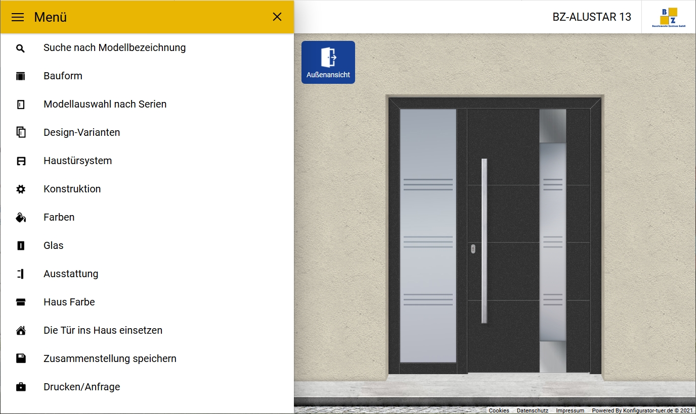 Screenshot Haustürdesigner